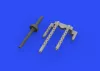 Eduard Accessories P-38F/G gun barrels for Tamiya - fegyvercsövek