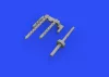 Eduard Accessories P-38F/G gun barrels for Tamiya - fegyvercsövek