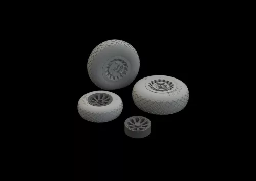 Eduard Accessories A-26/B-26 Invader wheels for ICM - kerékkészlet