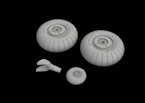 Eduard Accessories He 111 early wheels for ICM - kerékkészlet