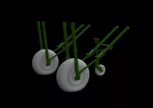 Eduard Accessories He 111 wheels late for ICM - kerékkészlet