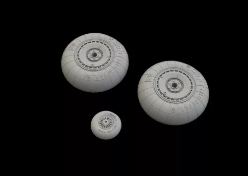 Eduard Accessories He 111 wheels late for ICM - kerékkészlet