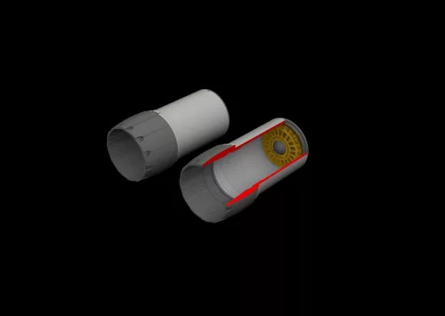 Eduard Accessories F-14D exhaust nozzles for Tamiya - hajtómű-fúvócsövek