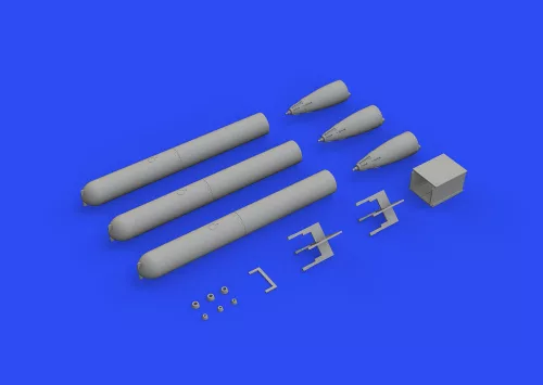 Eduard Accessories Japanese torpedo Type 91 - japán Type 91 torpedók – 3 db