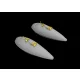 Eduard Accessories P-51D 75gal drop tanks for Eduard - P-51D 75gal póttartály