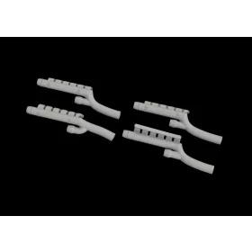   Eduard Accessories Bf 110G-4 exhaust stacks for Eduard - kipufogócsonkok