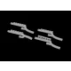 Eduard Accessories Bf 110G-4 exhaust stacks for Eduard - kipufogócsonkok