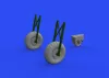 Eduard Accessories Do 17Z wheels for Eduard/ICM - kerékkészlet