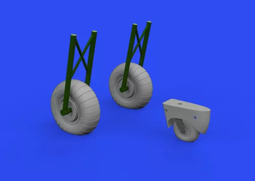 Eduard Accessories Do 17Z wheels for Eduard/ICM - kerékkészlet