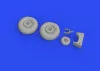 Eduard Accessories Do 17Z wheels for Eduard/ICM - kerékkészlet
