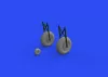 Eduard Accessories Il-2 wheels 1/48 for ZVEZDA - kerékkészlet