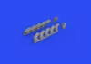 Eduard Accessories Il-2 exhaust stacks 1/48 for ZVEZDA - kipufogócsonkok