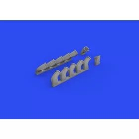   Eduard Accessories Il-2 exhaust stacks 1/48 for ZVEZDA - kipufogócsonkok