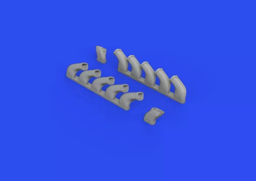 Eduard Accessories Il-2 exhaust stacks 1/48 for ZVEZDA - kipufogócsonkok
