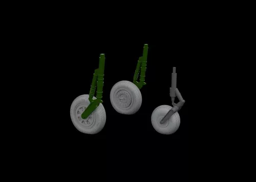 Eduard Accessories MiG-15 wheels 1/48 for BRONCO - kerékkészlet