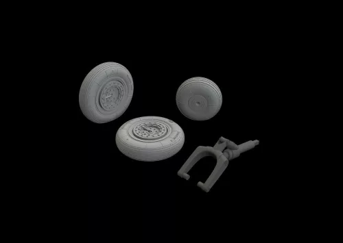 Eduard Accessories MiG-15 wheels 1/48 for BRONCO - kerékkészlet
