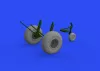Eduard Accessories B-17 wheels cross tread 1/48 for HKM - kerékkészlet