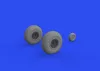 Eduard Accessories B-17 wheels cross tread 1/48 for HKM - kerékkészlet