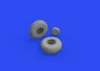 Eduard Accessories B-17 wheels cross tread 1/48 for HKM - kerékkészlet