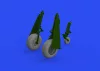 Eduard Accessories P-51D wheels block tread 2 1/48 for EDUARD - kerékkészlet