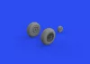 Eduard Accessories P-51D wheels block tread 2 1/48 for EDUARD - kerékkészlet