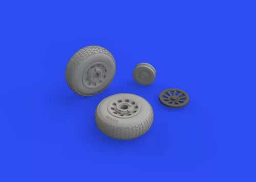 Eduard Accessories P-51D wheels block tread 2 1/48 for EDUARD - kerékkészlet
