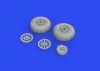 Eduard Accessories P-51D wheels block tread 2 1/48 for EDUARD - kerékkészlet