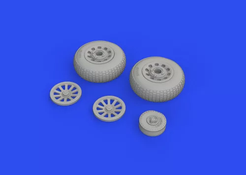 Eduard Accessories P-51D wheels block tread 2 1/48 for EDUARD - kerékkészlet