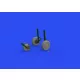 Eduard Accessories Su-27 wheels 1/48 for GREAT WALL HOBBY - kerékkészlet