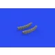 Eduard Accessories Tempest Mk.II exhaust stacks 1/48 for EDUARD/SPECIAL HOBBY - kipufogócsonkok