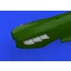 Eduard Accessories Spitfire Mk.V three-stacks exhausts rounded 1/48 for EDUARD - kipufogócsonkok