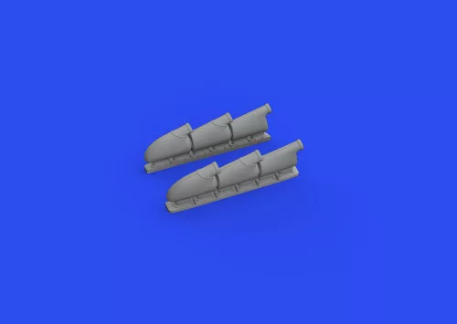 Eduard Accessories Spitfire Mk.V three-stacks exhausts rounded 1/48 for EDUARD - kipufogócsonkok