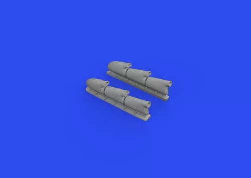 Eduard Accessories Spitfire Mk.V three-stacks exhausts rounded 1/48 for EDUARD - kipufogócsonkok