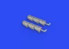 Eduard Accessories Spitfire Mk.V three-stacks exhausts fishtail 1/48 for EDUARD - halfarok típusú kipufogócsonkok