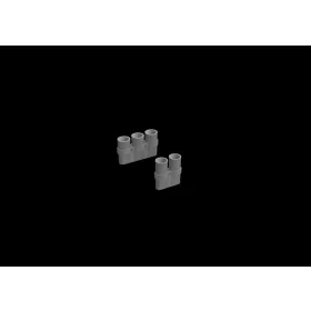   Eduard Accessories F6F exhaust stacks for EDUARD - kipufogócsonkok