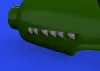 Eduard Accessories Fw 190D exhaust stacks for EDUARD - kipufogócsonkok