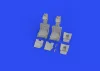 Eduard Accessories F-4B ejection seats late PRINT for TAMIYA - 3D nyomtatott katapultülések, késői változat