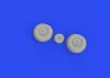 Eduard Accessories Pe-2 wheels for ZVEZDA - kerékkészlet