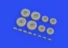 Eduard Accessories CH-47A wheels for HOBBY BOSS - kerékkészlet