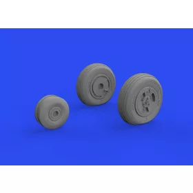 Eduard Accessories Vampire F.3 wheels 1/48 - kerékkészlet