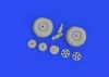 Eduard Accessories Mosquito wheels 1/48 - kerékkészlet