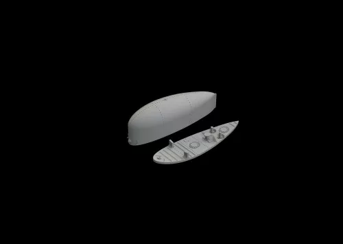 Eduard Accessories F4F 42gal ventral drop tank PRINT for EDUARD - F4F 42gal has alatti póttartály – 3D nyomtatott