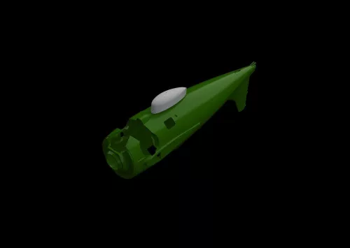 Eduard Accessories F4F 42gal ventral drop tank PRINT for EDUARD - F4F 42gal has alatti póttartály – 3D nyomtatott