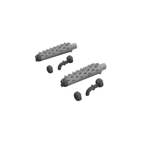   Eduard Accessories Beaufighter exhausts PRINT 1/48 - 3D nyomtatott kipufogócsonkok