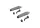 Eduard Accessories Beaufighter exhausts PRINT 1/48 - 3D nyomtatott kipufogócsonkok