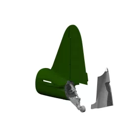   Eduard Accessories A6M2 tailwheel PRINT - farokkerék, 3D nyomtatott