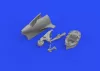 Eduard Accessories A6M3 tailwheel PRINT for EDUARD - farokkerék, 3D nyomtatott