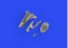 Eduard Accessories A6M3 tailwheel PRINT for EDUARD - farokkerék, 3D nyomtatott