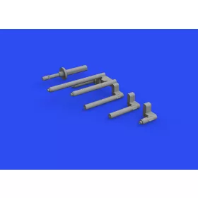   Eduard Accessories P-38J gun barrels PRINT for TAMIYA - 3D nyomtatott fegyvercsövek