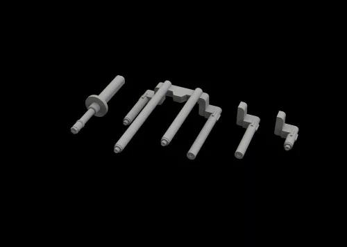 Eduard Accessories P-38J gun barrels PRINT for TAMIYA - 3D nyomtatott fegyvercsövek